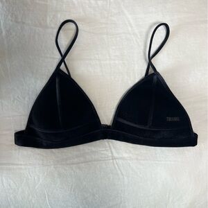TRIANGL velvet triangle bikini top